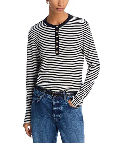 ANINE BING ALESSIA STRIPED TOP