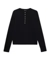 Anine Bing Striped Long Sleeve Tshirt In Black