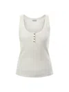 Anine Bing Alessia Tank In Ivory