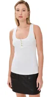 Anine Bing Alessia Tank Top In Ivory