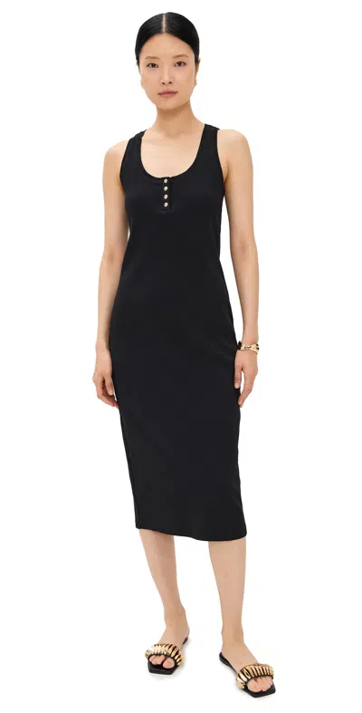 Anine Bing Alessia Tank Midi Dress In Black