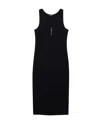 Anine Bing Alessia Tank Midi Dress In Black