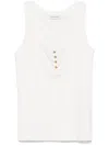 Anine Bing Alessia Tank Top In Ivory