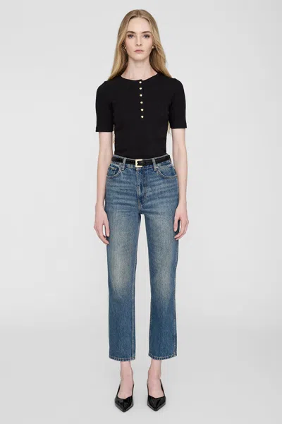 ANINE BING ANINE BING ALESSIA TEE IN BLACK