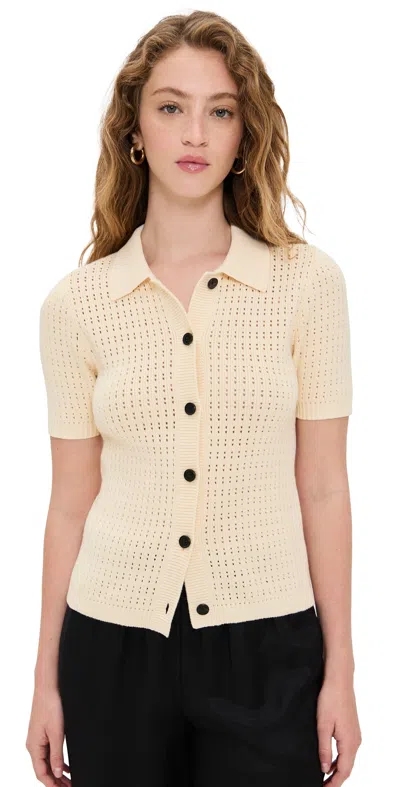 Anine Bing Alexis Sweater Cream In White