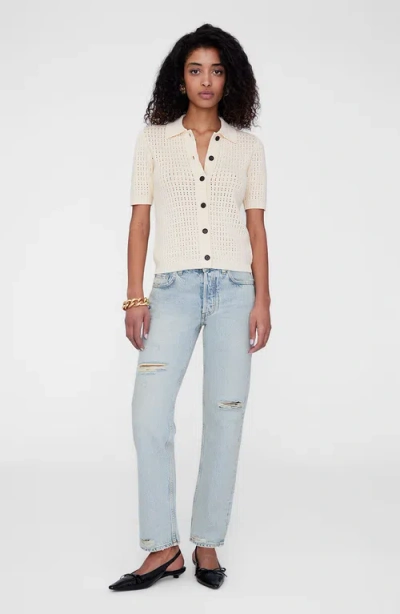 Anine Bing Alexis Sweater In White