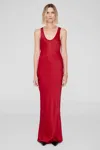 Anine Bing Alison Maxi Dress In Red