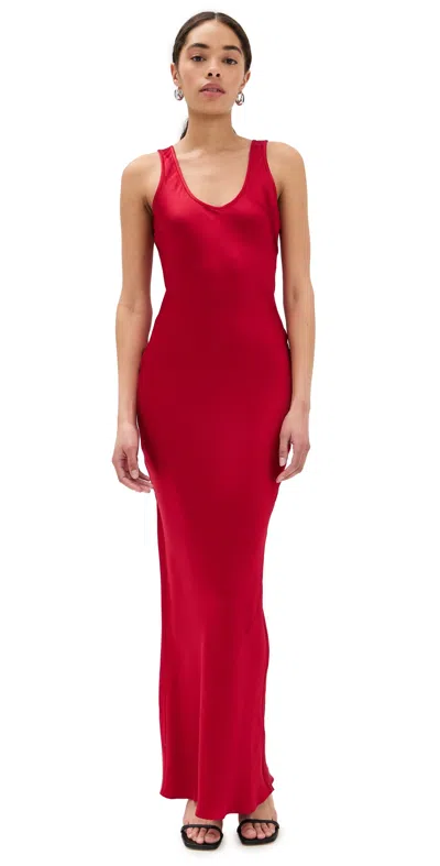 ANINE BING ALISON DRESS RED