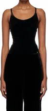 Anine Bing Black Alissa Bodysuit In Black