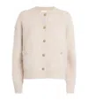 Anine Bing Bobbie Cardigan In Beige