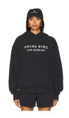 Anine Bing Alto Logo Sweatshirt Hoodie In 블랙