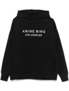 Anine Bing Alto Logo Sweatshirt Hoodie In Black