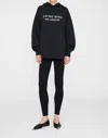 Anine Bing Alto Logo Sweatshirt Hoodie In Black
