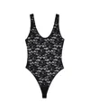 Anine Bing Alysha Stretch-lace Bodysuit In Black
