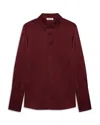 Anine Bing Amanda Shirt In Burgundy
