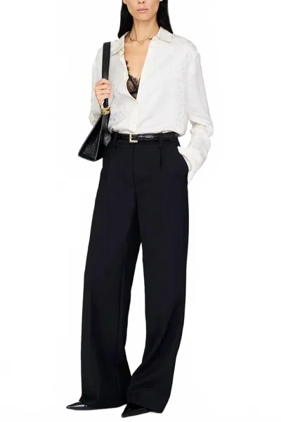 Anine Bing Amanda Shirt In Ivory In White