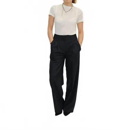 Anine Bing Amani Crew Neck Short Sleeve Tee In Off White Cashmere
