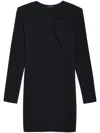 Anine Bing Amaya Knot-detail Minidress In Black
