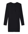 Anine Bing Amaya Knot-detail Minidress In Black