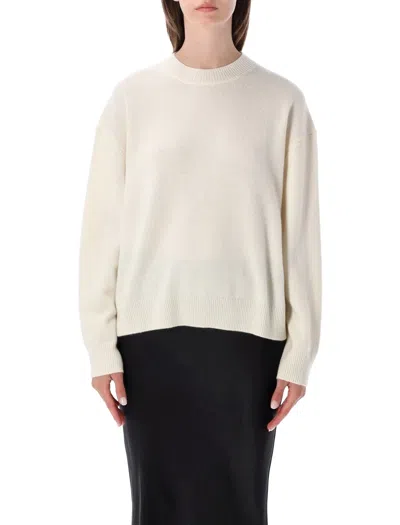 Anine Bing Oversized Cashmere Mini Sweater For Effortless Comfort In White