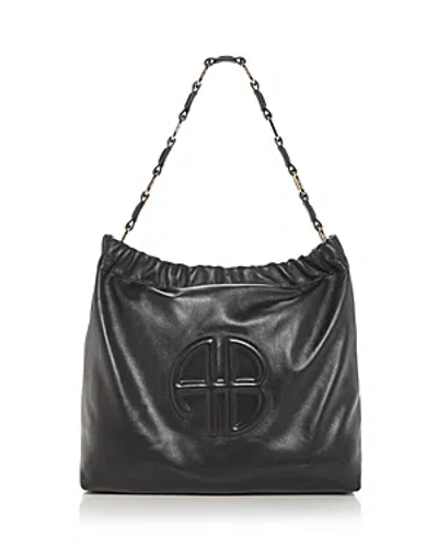 Anine Bing Annie Bing Kate Leather Shoulder Bag In Black