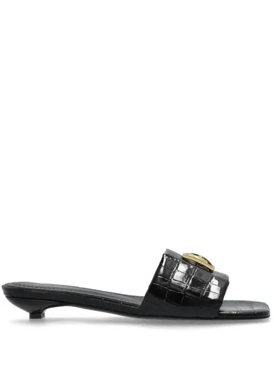 ANINE BING APPLIQUÉ SANDALS