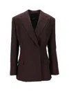 Anine Bing Aretha Blazer - Deep Brown In Brown