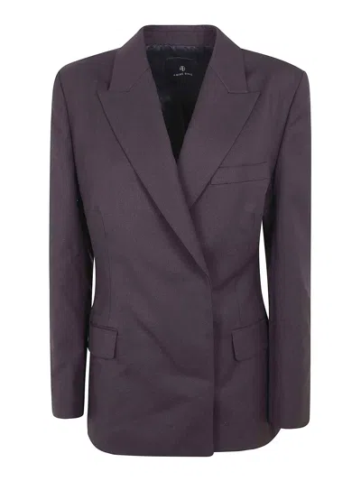 Anine Bing Aretha Blazer Jacket In Brown