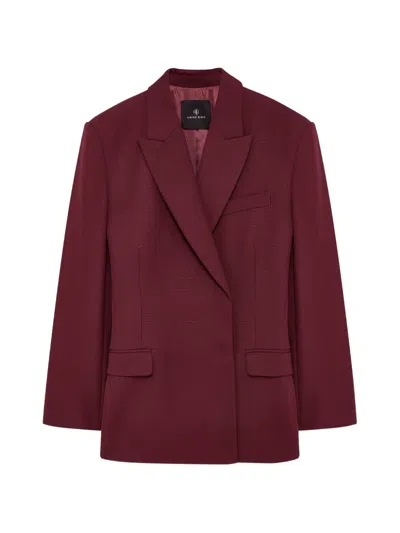 Anine Bing Aretha Blazer In Red
