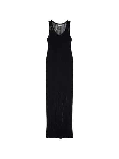 Anine Bing Arie Long Dress In Black