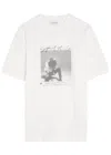 Anine Bing Ashton Spirit Printed Cotton T-shirt In White