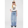Anine Bing Ashton Tee Spirit In Ivory