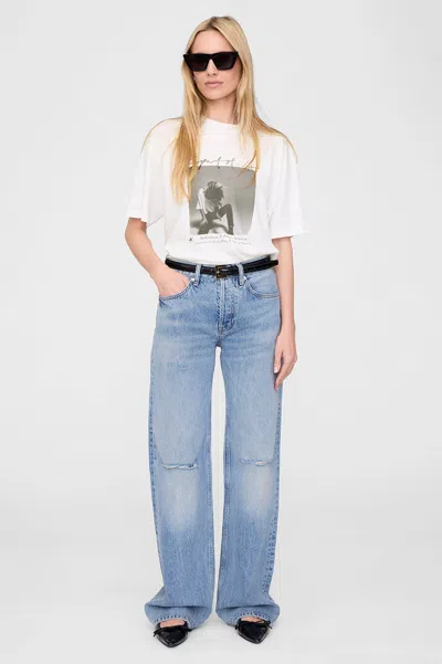 Anine Bing Ashton Tee Spirit In Ivory