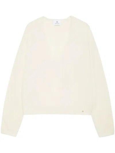 Anine Bing Athena Cashmere Jumper In Neutrals