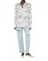 Anine Bing Avalon Long Sleeve Shirt In Bone Oyster In Neutral