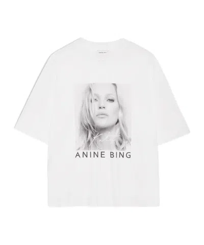 Anine Bing X Kate Moss By Chris Colls Woman T-shirt White Size Xs Cotton
