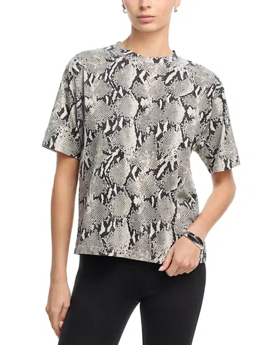 ANINE BING AVI WASHED PYTHON TEE