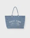 Anine Bing Bag Leo Denim Tote In Blue