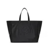 Anine Bing Large Rio Tote In Black Recycled Leather