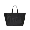 Anine Bing Large Rio Tote In Black Recycled Leather