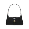 Anine Bing Elly Snake Embossed Leather Shoulder Bag In Black