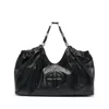 Anine Bing Womens Kate Leather Tote Bag Black In Black