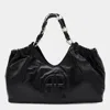 Anine Bing Chain Strap Ruched Detailing Soft Texture Tote