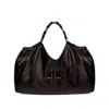 Anine Bing Medium Kate Embossed-logo Drawstring Tote Bag In Black