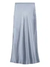 Anine Bing Bar Silk-satin Midi Skirt In Blue
