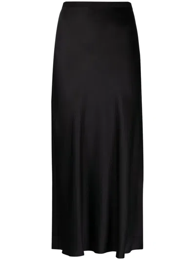 Anine Bing Flared Midi Skirt In Black