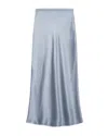 Anine Bing Bar Bias-cut Silk Skirt In Blue