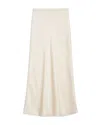 Anine Bing Bar Silk Skirt Snow White In White