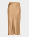 Anine Bing Womens Dark Green Bar Silk Maxi Skirt In Dark Green