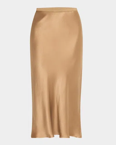 ANINE BING BAR SILK SLIP SKIRT